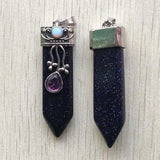 6pcs Sand Stone Arrow Pendants for Jewelry Making