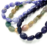 6x9mm Grey Agate Tiger Eye Rainbow Stone Beads DIY Jewelry