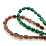 6x9mm Grey Agate Tiger Eye Rainbow Stone Beads DIY Jewelry