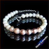 7-8mm Freshwater Pearl Knitting Bracelet Jewelry