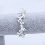 7-8mm Freshwater Keshi Pearl Bracelet