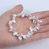 7-8mm Freshwater Keshi Pearl Bracelet
