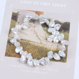 7-8mm Freshwater Keshi Pearl Bracelet