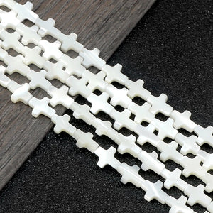 Jesus Cross Shell Bead Healing Mother of Pearl DIY Jewelry Making
