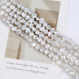 7-9mm Side Hole Keshi Pearl Jewelry