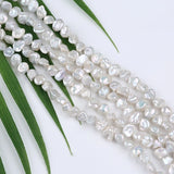 7-9mm Side Hole Keshi Pearl Jewelry