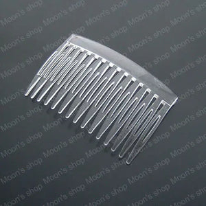 70*45mm Transparent Plastic Hair Combs DIY Jewelry Findings Accessories