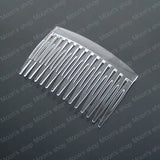 70*45mm Transparent Plastic Hair Combs DIY Jewelry Findings Accessories