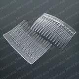 70*45mm Transparent Plastic Hair Combs DIY Jewelry Findings Accessories
