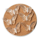 70pcs Clear Butterfly Acrylic Beads Charms for Girls Accessories