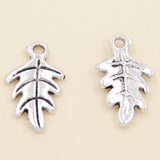 70pcs Tibetan Silver Leaves Charms Pendants 9.5x15mm