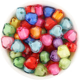 780pcs Colorful Acrylic Heart Beads 12mm DIY Jewelry Bracelet Earring
