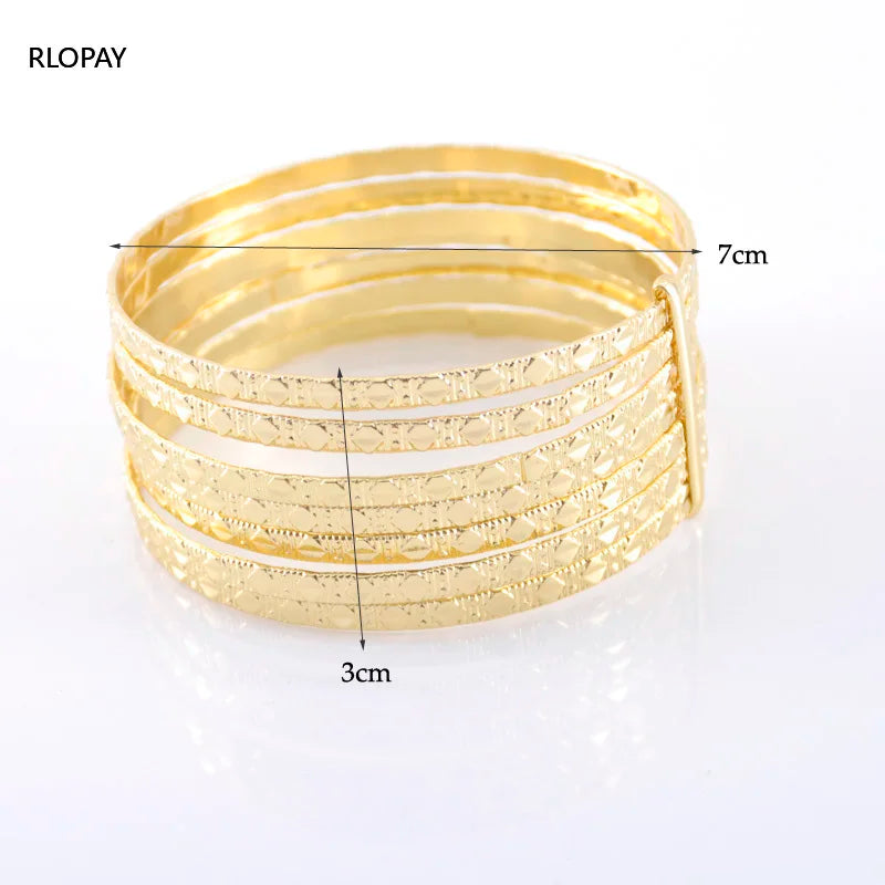 7PCS Geometric Moroccan Bangle Sets for Women