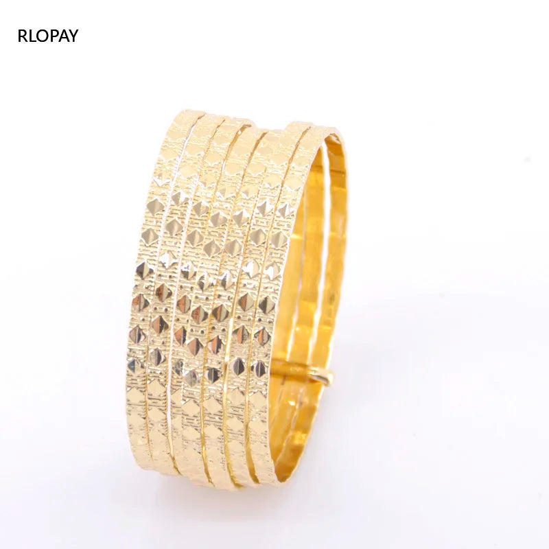 7PCS Geometric Moroccan Bangle Sets for Women