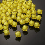 Transparent Square Acrylic Faceted Bead In A Bead