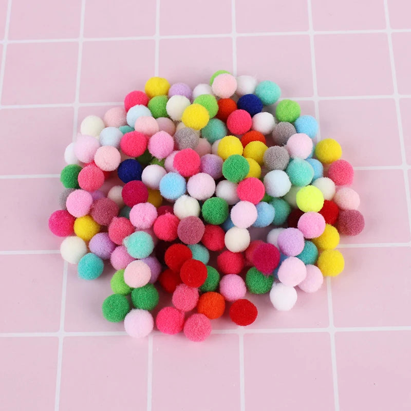 Plush Pompom Soft Balls for Crafts DIY Wedding Home Decoration Garment Sewing