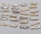 8-20mm Big Size Natural Freshwater Loose Pearls Baroque Shape No Hole, 10pcs/lot