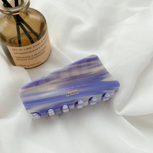 Girls Geometric Rectangle Hair Claws Gradient Stripe Hair Accessories