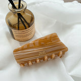Girls Geometric Rectangle Hair Claws Gradient Stripe Hair Accessories