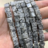 8*8mm Square Tiger Eye Turquoises Crystal Jades Cube Stone Beads