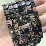 8*8mm Square Tiger Eye Turquoises Crystal Jades Cube Stone Beads