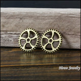 80 pcs Vintage Charms Steampunk Gear Pendant Antique Bronze DIY Jewelry Making