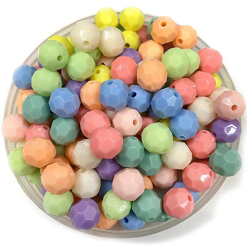 800Pcs 10mm Acrylic Spring Multicolor Beads DIY Jewelry