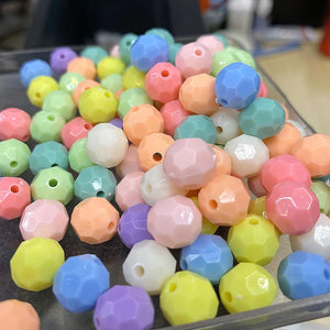800Pcs 10mm Acrylic Spring Multicolor Beads DIY Jewelry