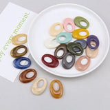 80pcs Colorful Resin Charms Beads for Earring 22*32mm