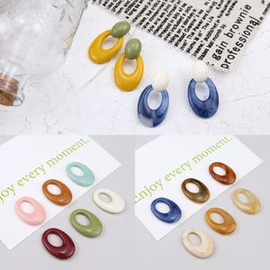 80pcs Colorful Resin Charms Beads for Earring 22*32mm