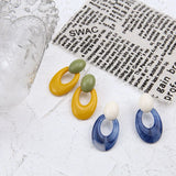 80pcs Colorful Resin Charms Beads for Earring 22*32mm