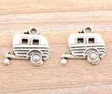 80pcs European Style Tibetan Silver Car Charm DIY Bracelet Pendant Necklace