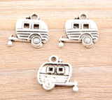 80pcs European Style Tibetan Silver Car Charm DIY Bracelet Pendant Necklace