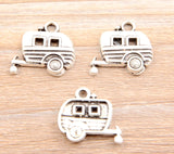 80pcs European Style Tibetan Silver Car Charm DIY Bracelet Pendant Necklace