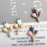 80pcs Colorful Balloon Enamel Alloy Charms Tone Plated DIY Jewelry Findings