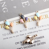 80pcs Colorful Balloon Enamel Alloy Charms Tone Plated DIY Jewelry Findings