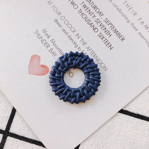 80pcs Acrylic Circle Round Charms Rattan Pendant 30*30mm