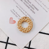 80pcs Acrylic Circle Round Charms Rattan Pendant 30*30mm