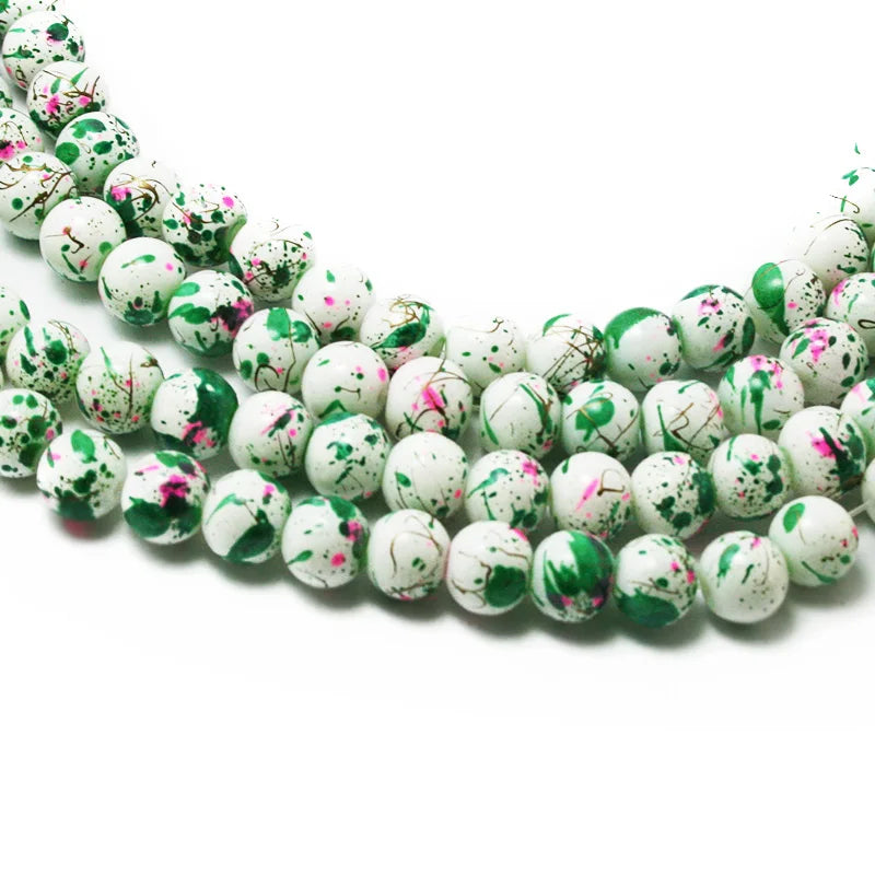 300pcs Assorted Colorful Glass Beads Women Bracelet Necklace Jewelry Making