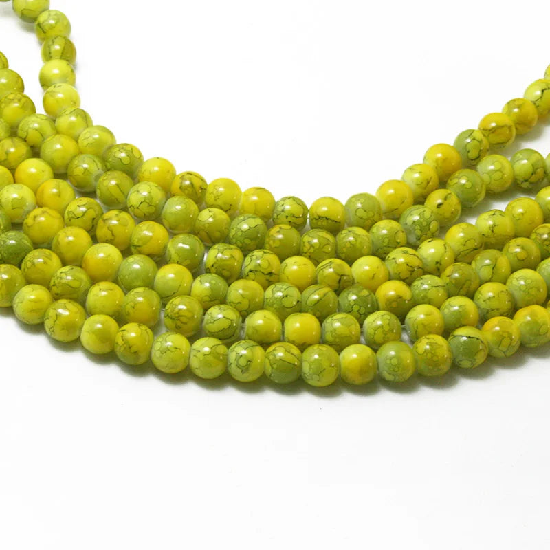 300pcs Assorted Colorful Glass Beads Women Bracelet Necklace Jewelry Making