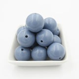 Dark Acrylic Solid Round Chunky Beads - DIY Handcrafted Jewelry Making Supplies