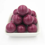 Dark Acrylic Solid Round Chunky Beads - DIY Handcrafted Jewelry Making Supplies