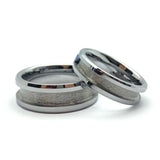 8mm 6mm Tungsten Carbide Ring Core Blank for Inlay Men Women