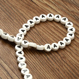 8mm Capital Letters Ceramic Beads For Jewelry Making Bracelet
