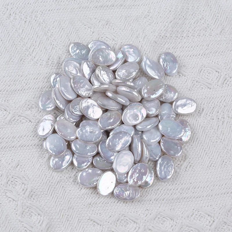9-10mm Oval Freshwater Loose Beads