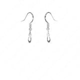 925 Sterling Silver Jewelry Pinch Ear Wire French Hooks Components