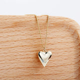 925 Silver Heart Pendant  Necklace Women Gift Fashion Jewelry for Her