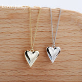 925 Silver Heart Pendant  Necklace Women Gift Fashion Jewelry for Her
