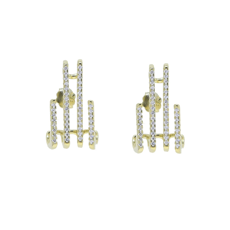 925 Sterling Needle Ear Studs Earrings For Women Bijoux Stud Earrings