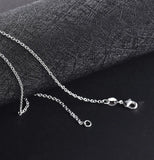 925 Sterling Silver 5pcs 18'' Chain Necklaces For Women Jewelry